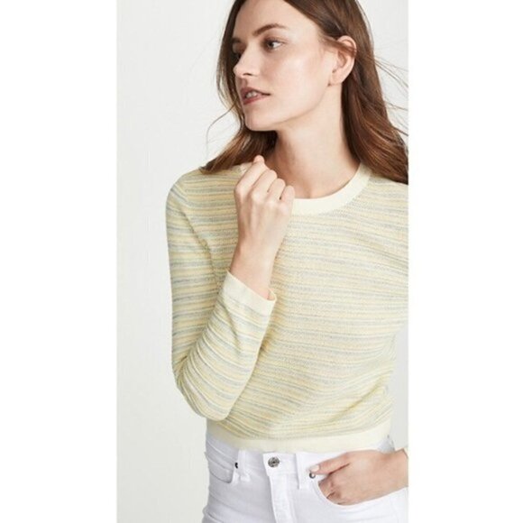 Veronica Beard Sweater XL NWT Boise Yellow Multi Nordstrom Luxury Thin Knit - Picture 9 of 15
